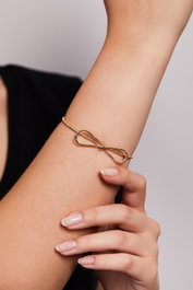 Heliophilia Silver Pulsera de Metal Dorada Ajustable